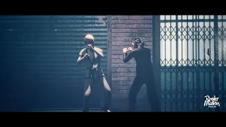 Scene Previz street fight. Motion capture Xsens Link