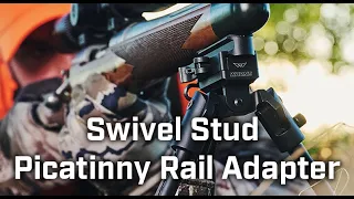 How to attach a Picatinny rail to a Sling Swivel Stud to attach a Quick Detachable Bipod.