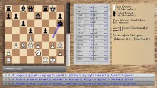 Game 22 - Botvinnik vs Bronstein - 1951 World Chess Championship