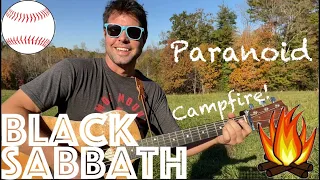 Guitar Lesson: How To Play Paranoid by Black Sabbath - Campfire Edition!