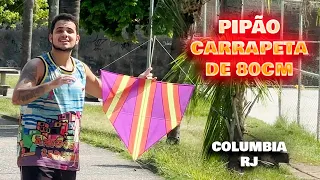 Pipão CARRAPETA de 80cm no meio do festival de pipas no COLUMBIA RJ
