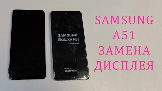 Samsung A51 - нет изображения, замена дисплея. Разборка телефона. Replacement samsung a515 display