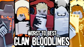 Every Clan Bloodline RANKED From WORST To BEST! | Shindo Life Bloodline Tier List