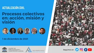 Curso Actualización Civil: "Procesos colectivos en: acción, misión y visión"