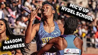 2024 Penn Relays Mic'd Up Hydel School's Coach Corey Bennett