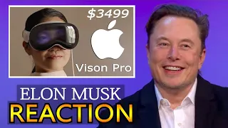 Elon Musk REACTION Apple Vision Pro DUB