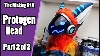 //The Making Of A Protogen Head #2// Furring The Head Base - Fursuit Tutorial