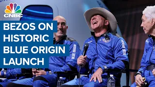 Jeff Bezos on historic Blue Origin launch: First step to build road to space