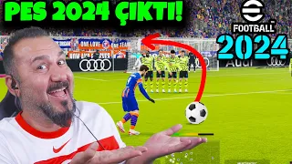 HAKAN ÇALHANOĞLU İLK FRİKİK GOLÜ! PES 2024 ÇIKTI! ANALİG ve EDİT? | EFOOTBALL 2024 OYNUYORUZ