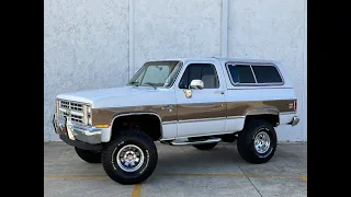 1985 Chevy K5 Blazer Silverado Walk Around Video