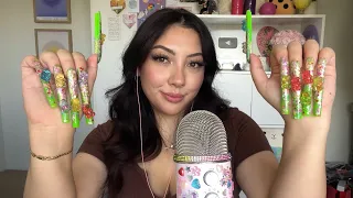 ASMR Nail Tapping & Clacking 💚🧸