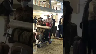 Chaos at Johannesburg airport as airlines cancel flights due to new COVID variant