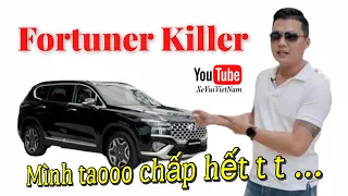 Lái thử nhanh xe đáng mua hơn Fortuner: Hyundai Santa Fe bản full, mơ ước của mọi nhà | Xe Vui VN