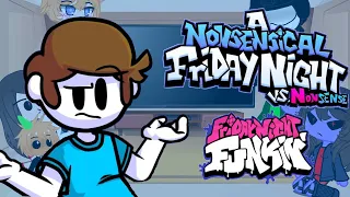 Friday night funkin' Reacts to Vs Nonsense V2 (A nonsensical Friday night) (Fnf reacts) (Gacha club)