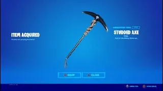 Buying the studded axe in fortnite