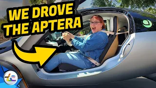 We Had The Chance To Drive The Aptera Gamma Prototype Solar Electric Car. Here's What Happened...
