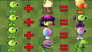 PvZ 2 Discovery - Every PEASHOOTER Evolution & Fusion in Game (China & international)