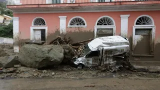 Hundred cars swept away! Italian island of Ischia flooding after heavy rain