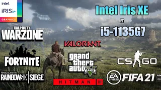 Intel Iris Xe graphics Test in 8 games - Intel iris Xe gaming