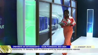 NY VAOVAO LIVE DU 11 JANVIER 2024 BY TV PLUS MADAGASCAR