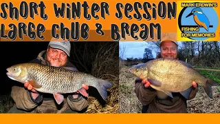 Short Fishing Trip - Quality Chub and Bream On The Quiver Tip (Video 217)