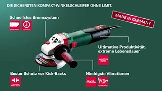 Metabo - Die sichersten Kompakt-Winkelschleifer ohne Limit