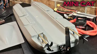 Mini Twin Motor Cat Build Part 2 Motor Mount & DIY Driveline - Rc Catamaran