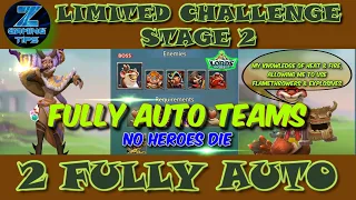 Dream Witch🧙‍♀️ Limited Challenge Stage 2 (2 Fully Auto Teams) Part 3 | Saving Dreams | Lords Mobile