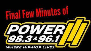 Aircheck // Final Few Minutes of Power 96.1/98.3 / Launch of Drake 96/98