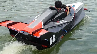 I Made My Own Canoe Like A F1 Racing Car From Jetski Scraps