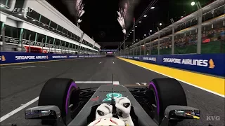 F1 2017 - Marina Bay Street Circuit (Singapore Airlines Grand Prix) - Gameplay (PC HD) [1080p60FPS]