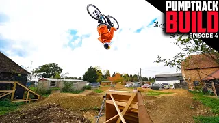THE BACKYARD PUMP TRACK IS COMPLETE WITH A BACKFLIP JUMP!!