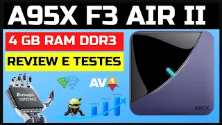 A95X F3 AIR II 2 - 04 RAM 32 ROM AMLOGIC S905W2 - ANDROID 11 - REVIEW E TESTES