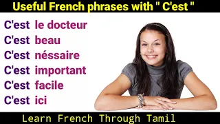 Useful French phrases with "C'est "/French in Tamil /French Academy Tamil