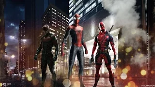 Team Red- Superhero by Simon Curtis [Deadpool,Daredevil and Spiderman]