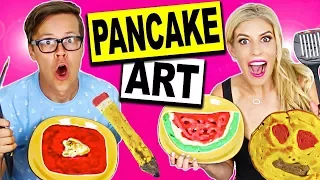 DIY BACK TO SCHOOL PANCAKE ART CHALLENGE!!