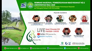 Seminar Nasional Pemberdayaan Mayarakat Ke-2 Universitas Riau 2020