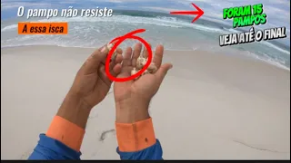 Pesca de praia, com essa isca os pampos não resistem! #uderlanmoraes #pescaria