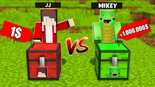Mikey and JJ - MIKEY 1$ CHEST vs JJ 1.000.000$ CHEST BATTLE IN MINECRAFT - Maizen Parody