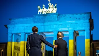 Zusammenkunft mit Symbolkraft: Macron in Berlin