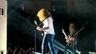 Megadeth Live "Hanger 18" (side stage view)