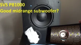 SVS PB1000 Subwoofer: Is it a good midrange choice?