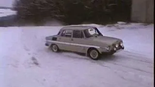 Projížďka na sněhu (Skoda 100 a Skoda Favorit)