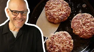 Alton Brown Makes a Burger of the Gods (FULL SEGMENT) | Good Eats | Food Network