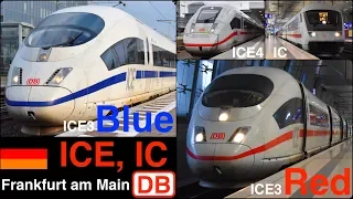 ICE running in Frankfurt am Main