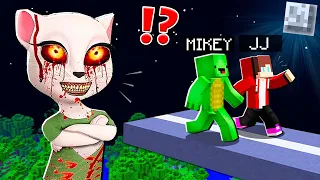 How Creepy Talking ANGELA BECAME TITAN and ATTACK JJ and MIKEY at 3:00 am ? - in Minecraft Maizen