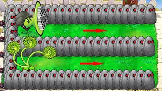 999 Gatling Pea Vs 999 Threepeater Vs 99 Giga Gargantuar Vs Dr.zomboss - Plants Vs Zombies Hack