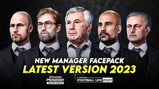 MANAGER FACEPACK LATEST VERSION 2023 | SIDER AND CPK | EFOOTBALL PES 2021 & SP FOOTBALL LIFE 2023