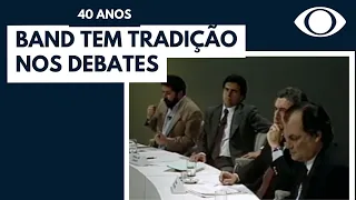 Band fez seu primeiro debate presencial em 1989