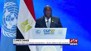 Climate change: Swap our debts for climate interventions. - Akufo-Addo to rich countries